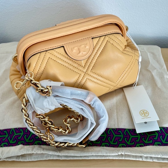 ☀️NEW☀️Tory Burch Fleming Bag Apricot - Picture 4 of 12